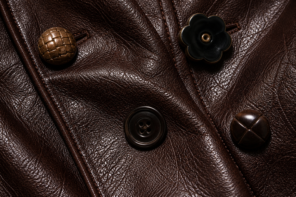 Architectural Cropped Leather Jacket