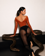 Terracotta Veil Couture Top
