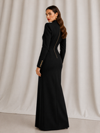 Noir Couture Longline Blazer Gown