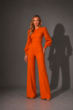 No.02 — Statement Silk-Touch Jumpsuit