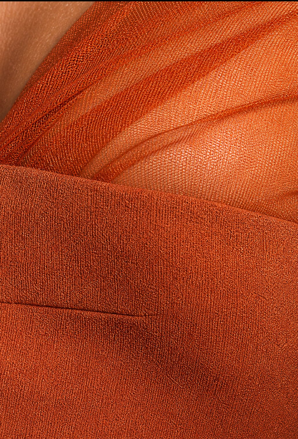 Terracotta Veil Couture Top