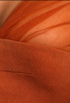 Terracotta Veil Couture Top
