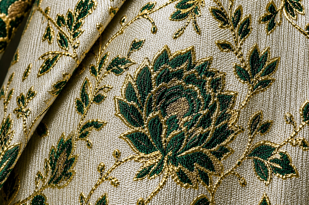 Exquisite Floral Jacquard Blazer