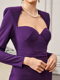Dress with open